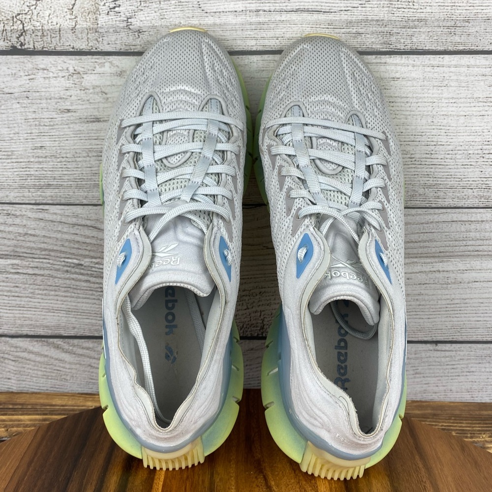 Reebok Zig Kinetica Lemon Glow Fluid Blue Training Shoe EH2811 Women’s Size 9.5 - Picture 9 of 11